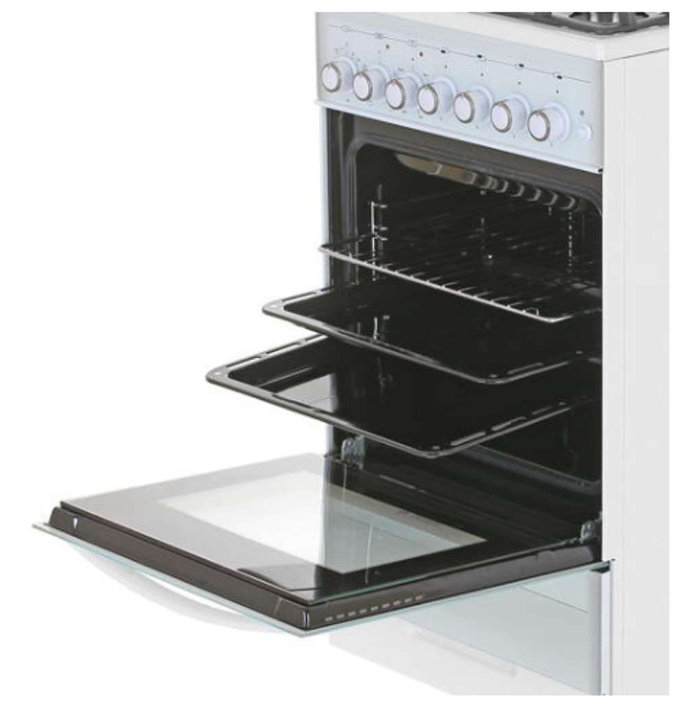 Плита газовая GEFEST ПГЭ 5502-02 0042 (бел.с раств рис)