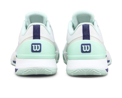 Женские Кроссовки теннисные Wilson Intrigue Tour Clay - white/bay/skipper blue