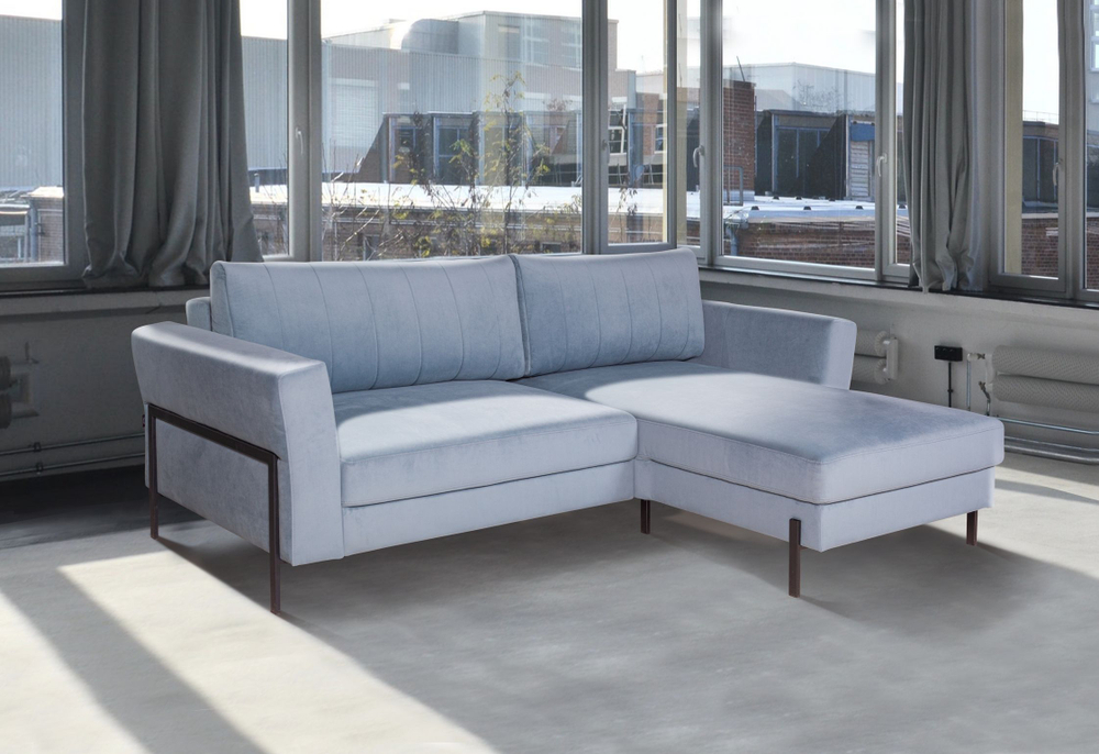 Fiji диван-кровать с шезлонгом, велюр