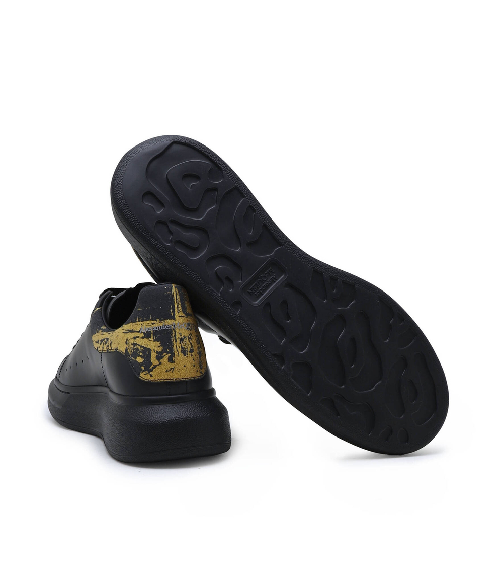 Кожаные кроссовки larry Alexander McQueen - черный(782463 WIE9P)