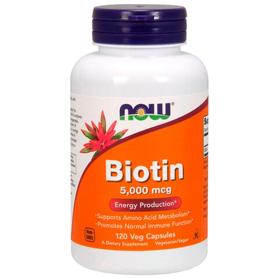 NOW Biotin 5000 мкг. (120 капс.) [M]