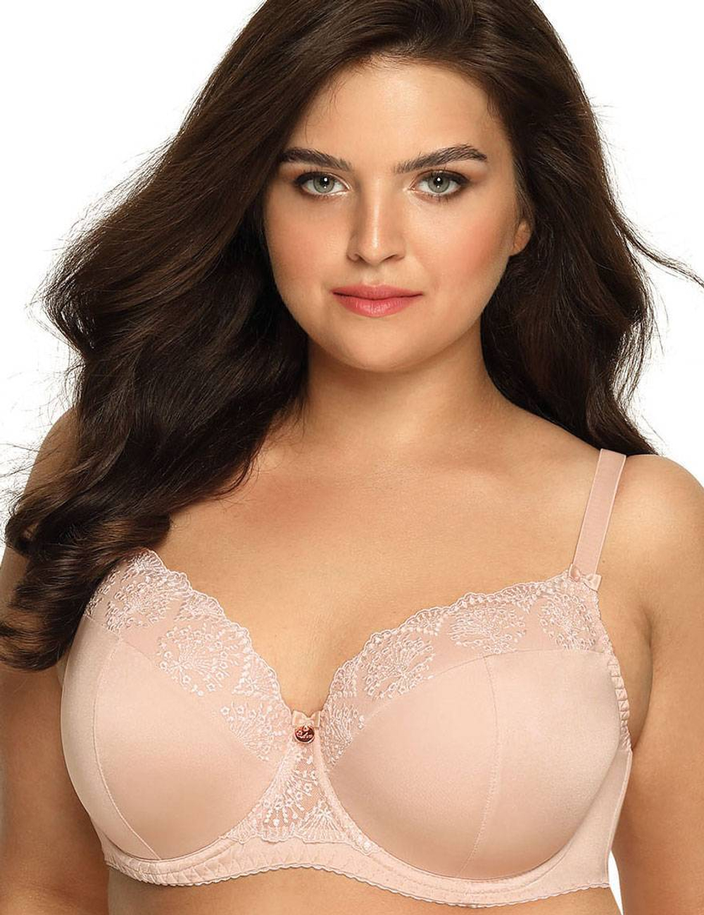 Бюстгальтер Freesia с эффектной вышивкой на чашках (Размер: 75F) (Цвет: черный)