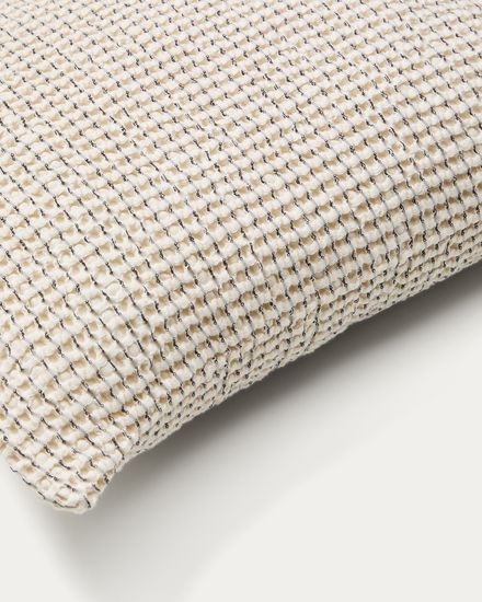 Mabile Комплект из 2 жаккардовых подушек в синюю полоску из 100% хлопка 50 x 50