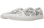 CDG x Vans Authentic LX'Graffiti' graffiti low-top sneakers for men and women in the same style black and white