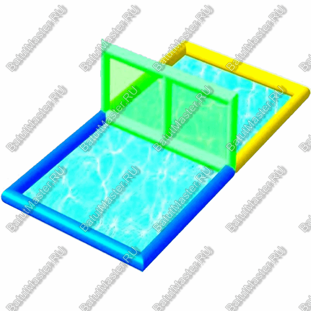 Водный надувной аттракцион «Футбольное, волейбольное поле на воде» 11×5×2 м