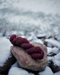 Предзаказ носочный твид "Винный"