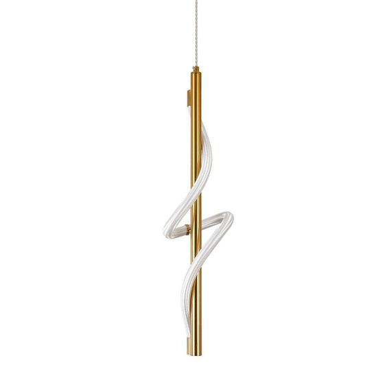 Подвесной светодиодный светильник Indigo Intreccio 14025/1P Brass V000144L