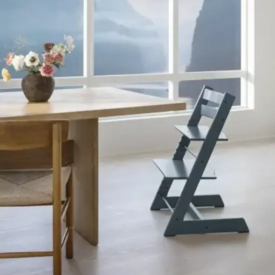 Стульчик для кормления STOKKE Tripp Trapp комплект 4 в 1 (Fjord Blue)