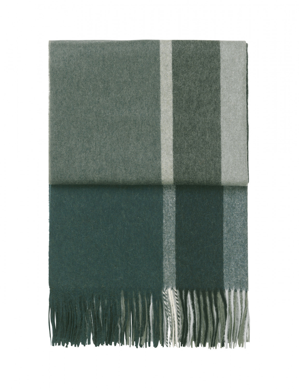 Плед 130x200 Elvang Manhattan Evergreen-Botanic Green Дания