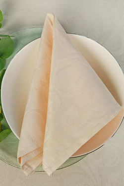 Скатерть 150x180 и 6 салфеток EmilioGatti Florida светло-бежевые