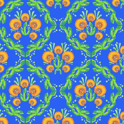 Одуванчик на синем