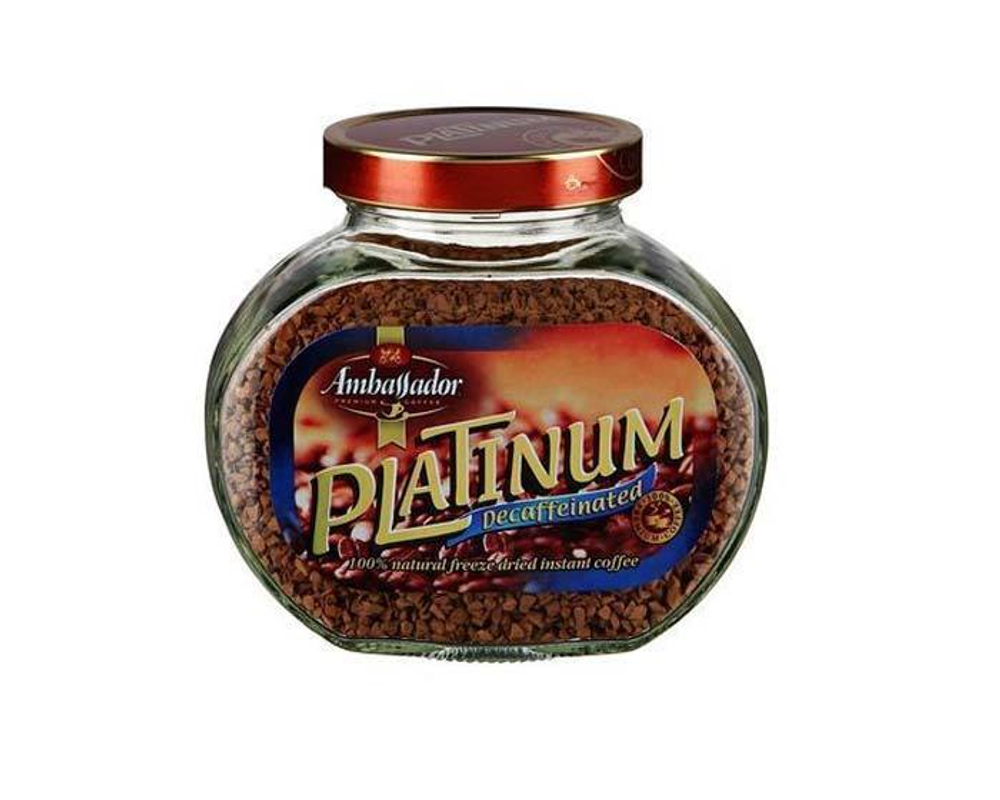 купить кофе растворимый Ambassador Platinum без кофеина, 95 г