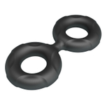 Черное двойное эрекционное кольцо Radwan (Цвет: черный)