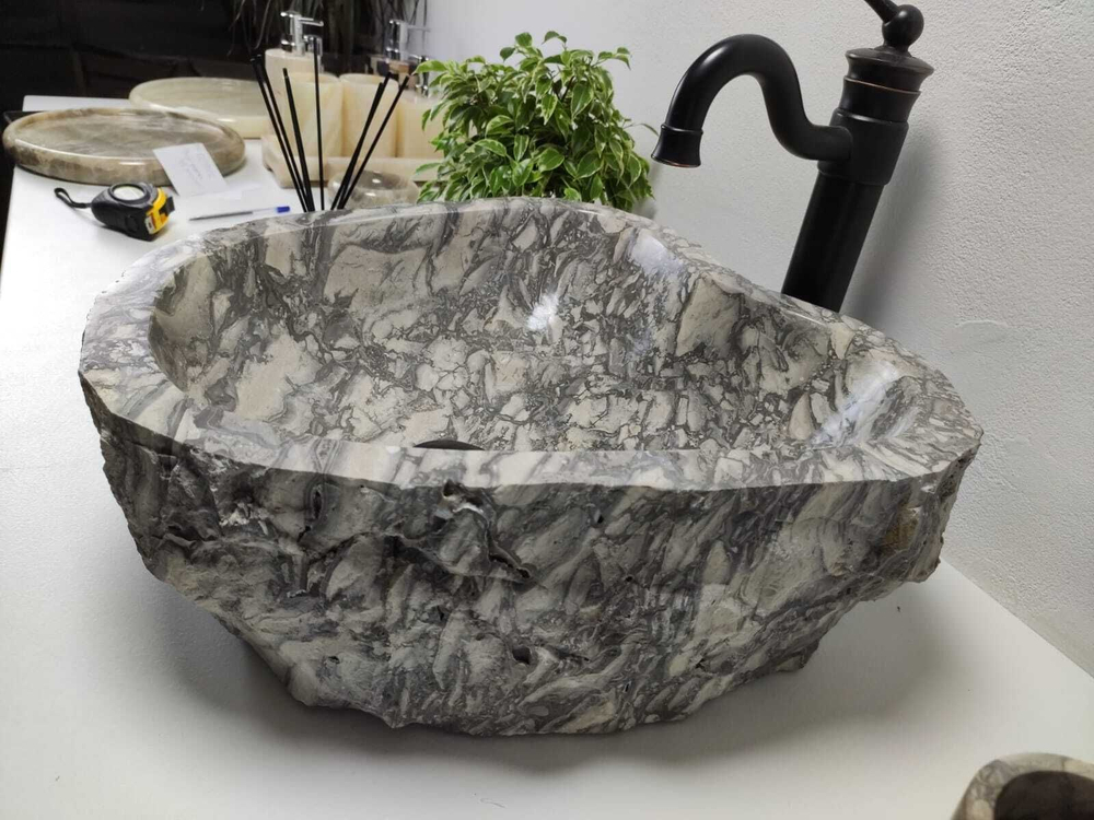 Каменная раковина из мрамора Erozy Doreng EM-00942 (45*42*15)