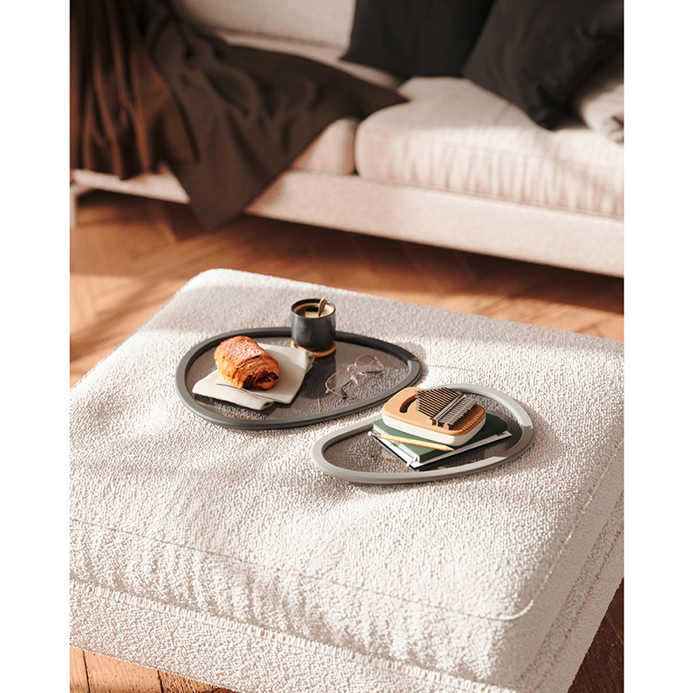 Набор подносов 2шт Umbra Hub черный/серый