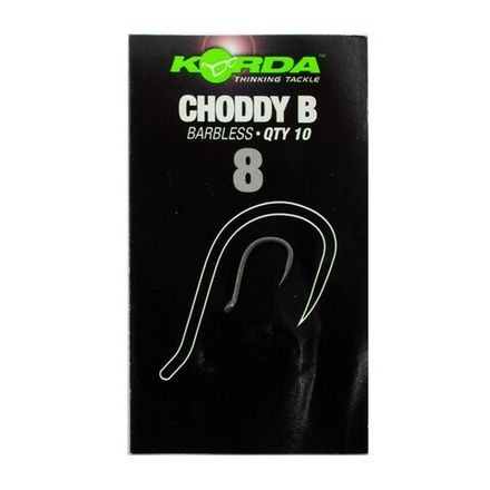KORDA Крючок Choddy Barbless №8 без бородки 10шт
