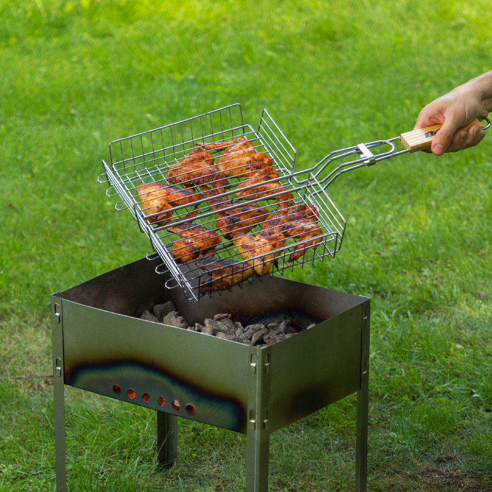 Мангал облегченный 350 х 250 х 350 мм, Camping Palisad