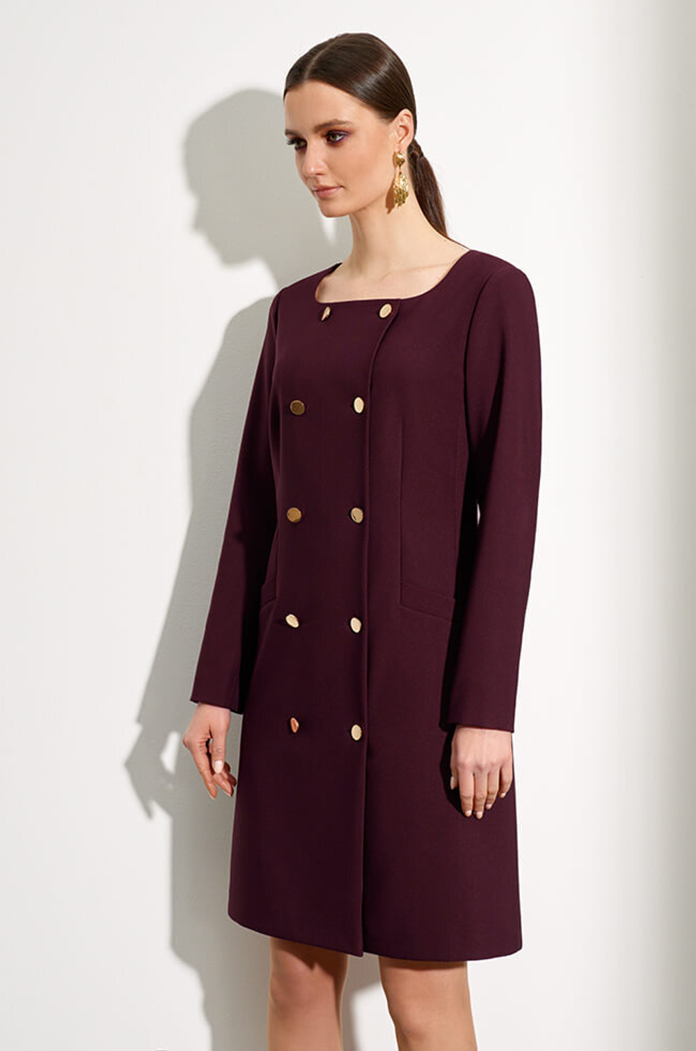 51413 Платье женское (винный)