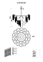 Подвесная люстра Stilfort SAPPARO 2176/09/24P
