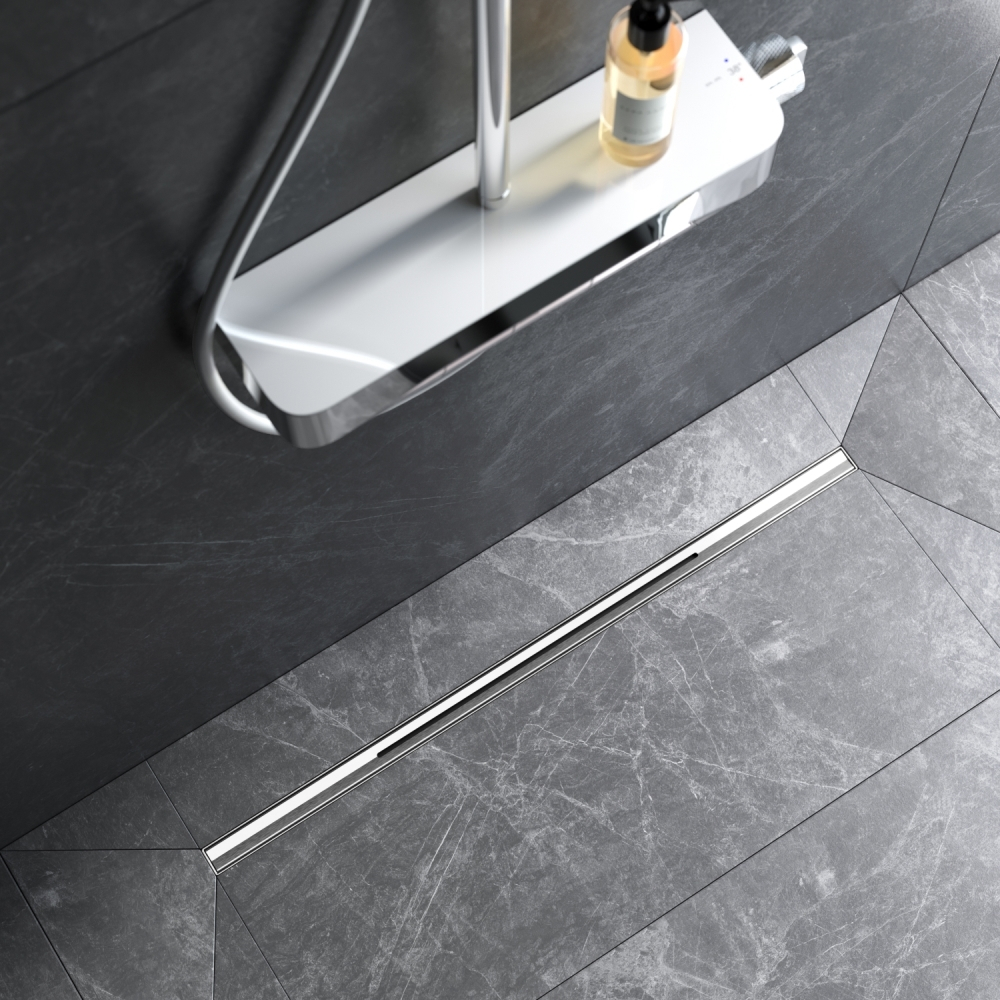 Трап для душа линейный, универсальный затвор Slim line, 80 см AM.PM MasterFlow W01SC-S11-080-05SB