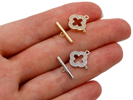 Тогл Клевер со стразами