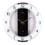 3327-001 Часы настенные круг со вставками d=34 см, корпус прозрачный "Классика"