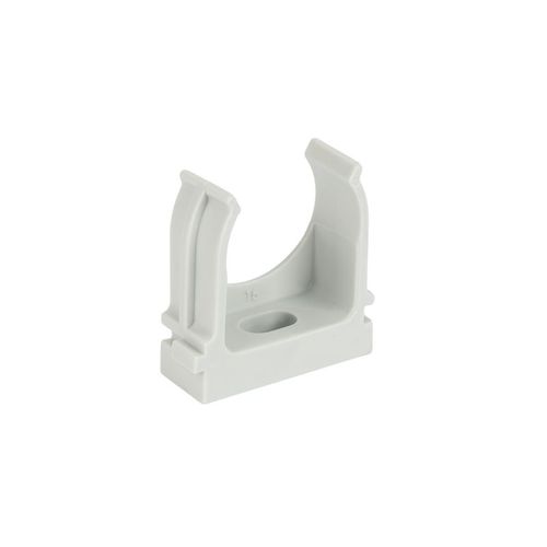 Крепеж-клипса для трубы 25 мм серая 100 шт