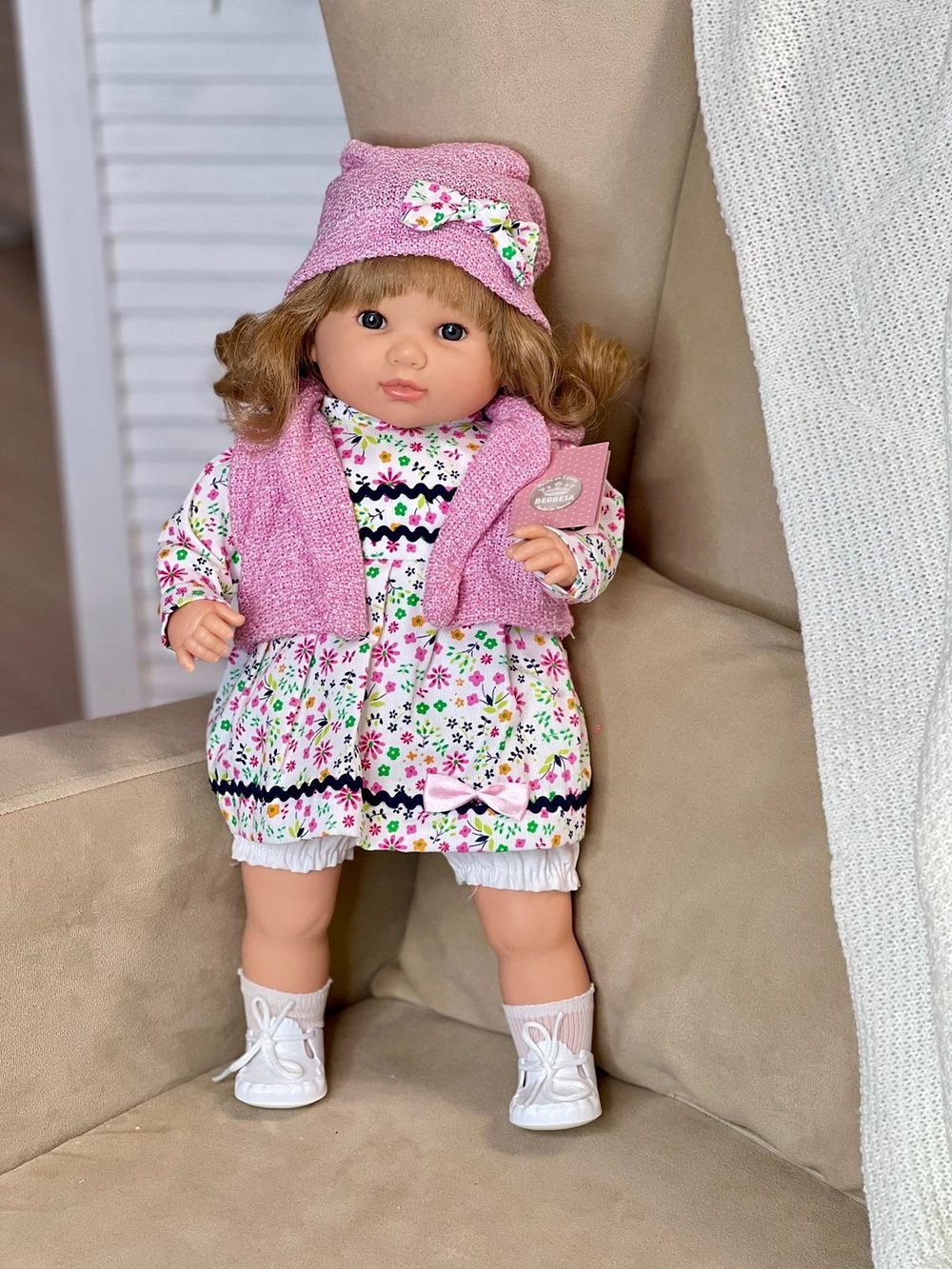 Кукла Berbesa мягконабивная 42см SANDRA в пакете (4420K)