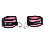 Бархатистые розовые наручники унисекс