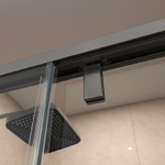Душевая дверь BelBagno SOFT_CLOSE-1-BF-1-150-C-GM 150 стекло прозрачное/профиль оружейная сталь