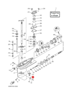 Гайка крепления шестерни торсионного вала Kacawa для YAMAHA 25-70
