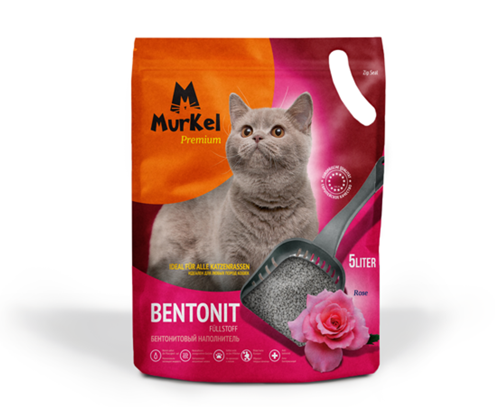 Наполнитель Murkel бентонитовый Роза