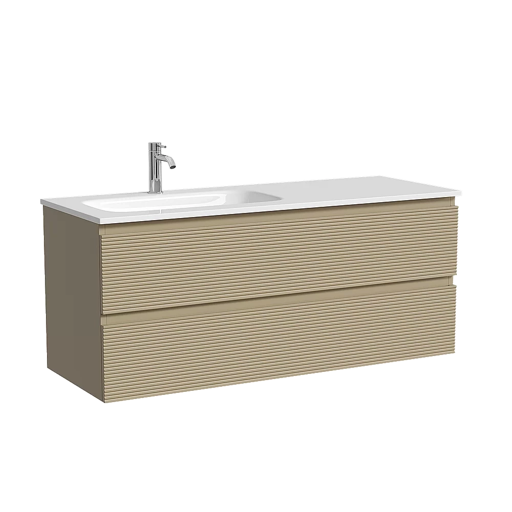Тумба с раковиной Sancos Folk FL120LCP/FL120RCP Капучино