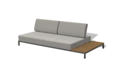 "Амальфи" трансформирующаяся лаунж-зона из алюминия, цвет графит