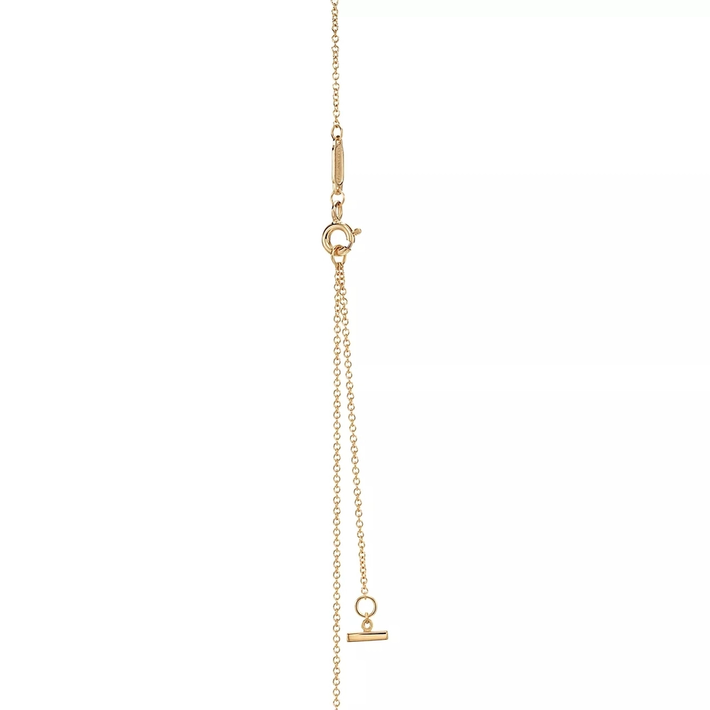 Подвеска из жёлтого золота 18k, Tiffany💙 T - smile mini, В наличии