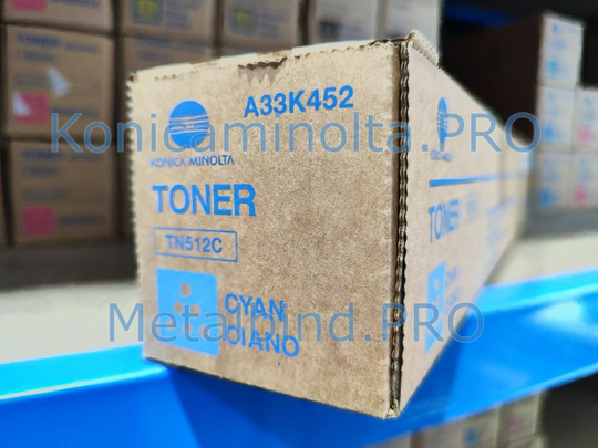Тонер TN-512C Konica Minolta оригинальный синий A33K452