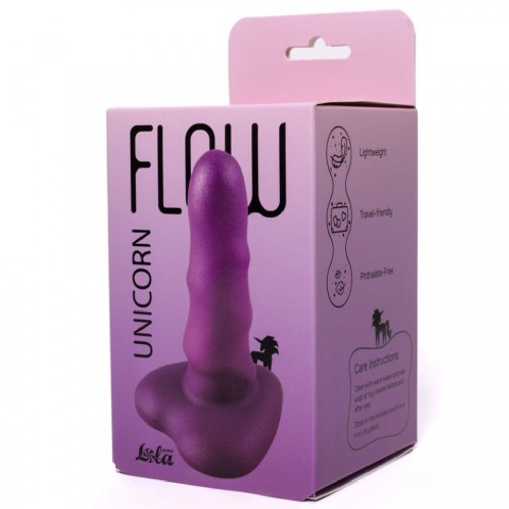 Нереалистичный дилдо Unicorn Mini Purple (12,5*3,5 см)