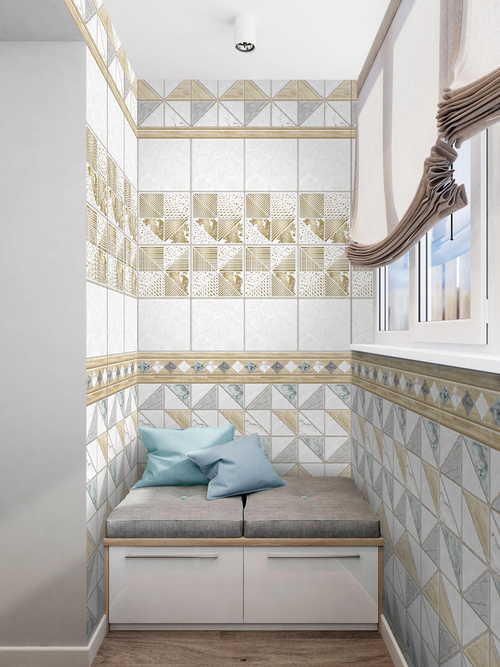 Панель ПВХ фотопечать с глиттером Марлена золото 2700х250мм