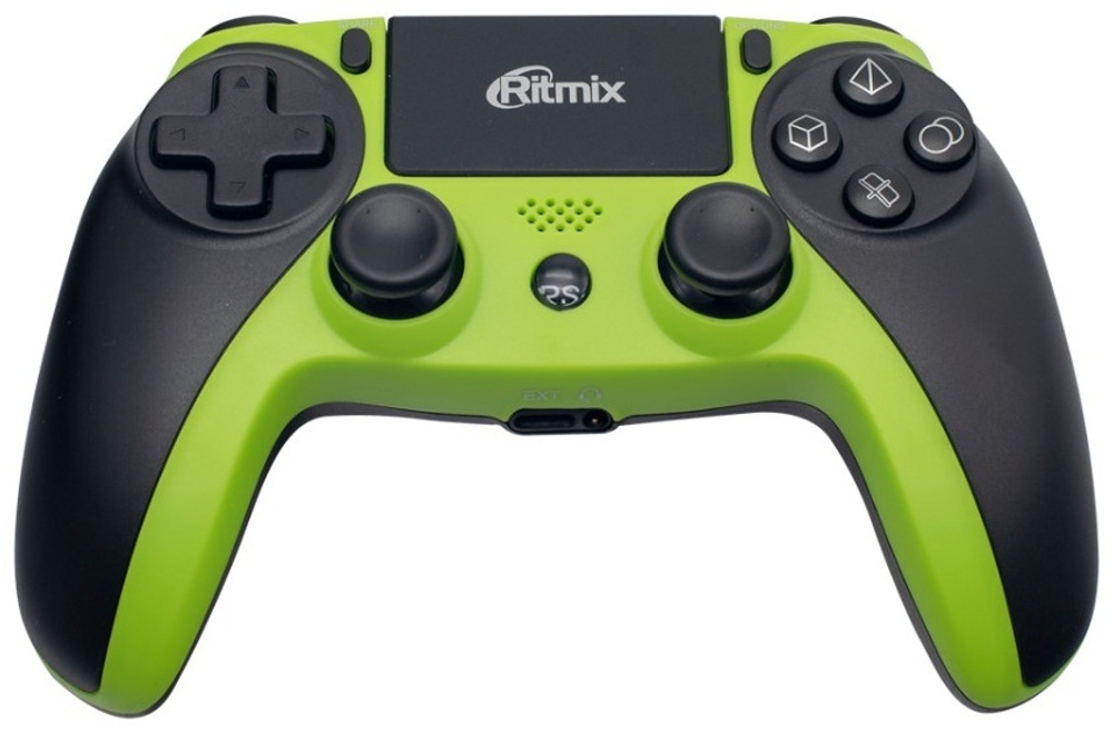 Игровой контроллер Ritmix GP-062BTH черный-зеленый
