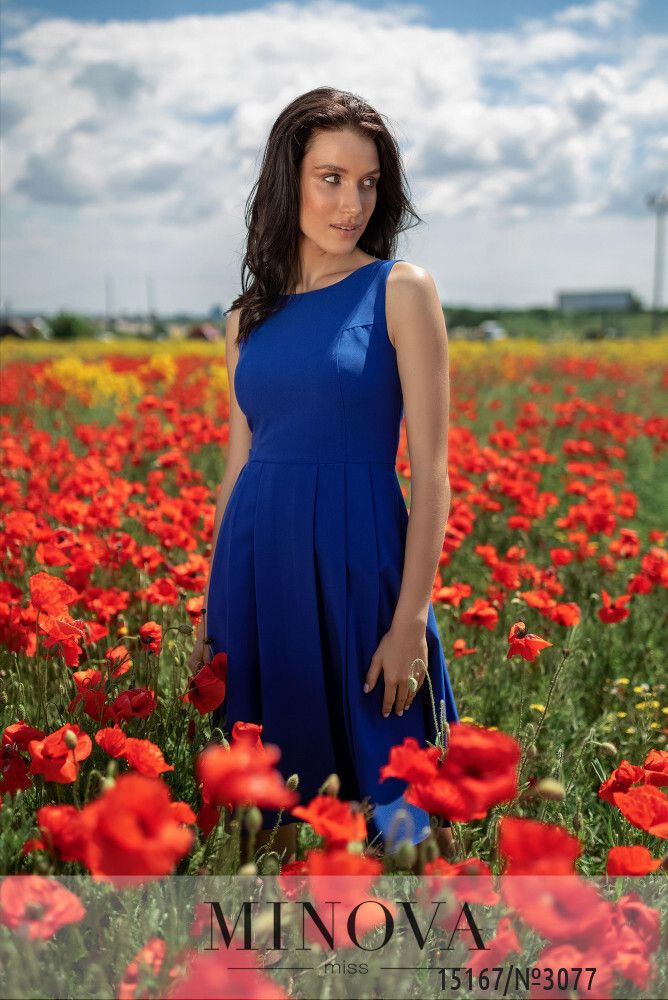 Платье 3077-электрик Minova Платье 3077-электрик Minova