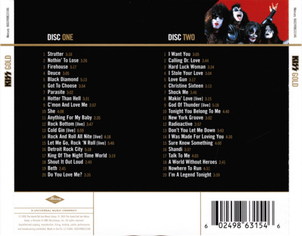 Kiss / Gold (2CD)