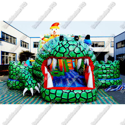 Коммерческий надувной батут "Большие крокодилы"