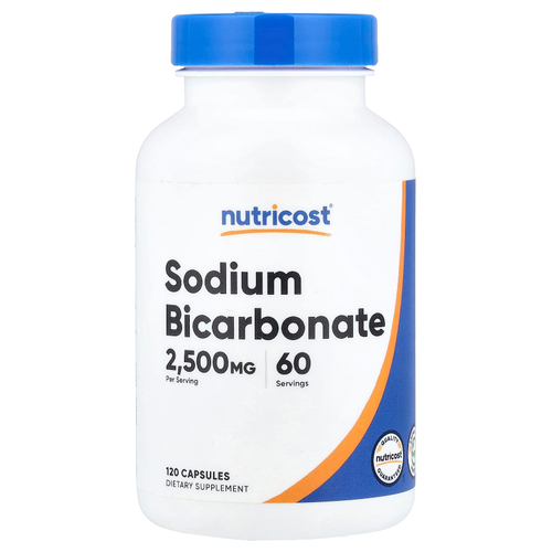 Nutricost, бикарбонат натрия, 120 капсул