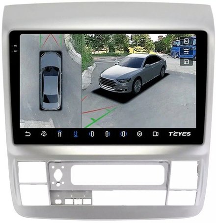 Магнитола для Toyota Alphard H10 2005-2008 - Teyes CC3-2K-360 на Android 10, 2K QLED, 6Гб+128Гб, CarPlay, 4G SIM-слот, 4 камеры в комплекте