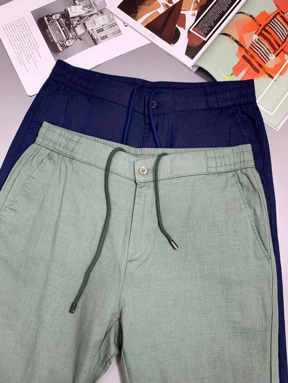 Льняные брюки Kiton