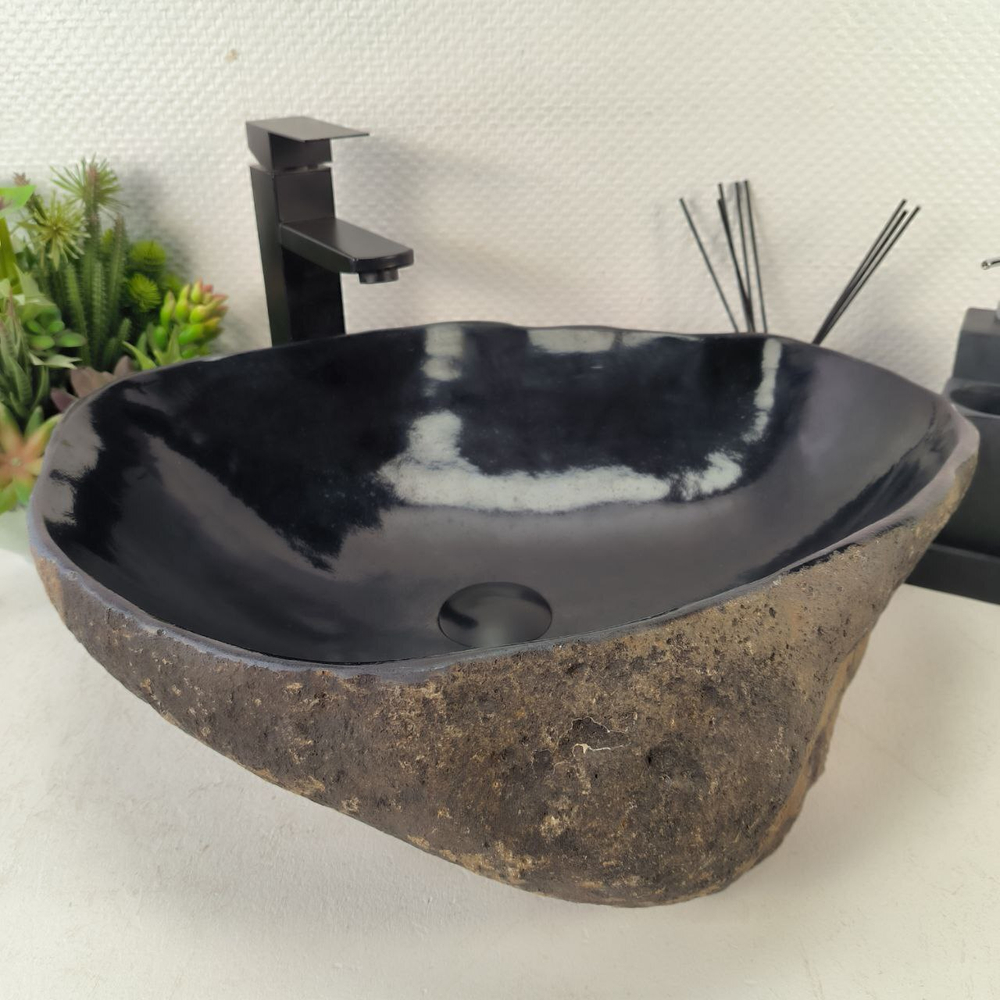 Раковина из речного камня RS-65056 51*43*15 0862