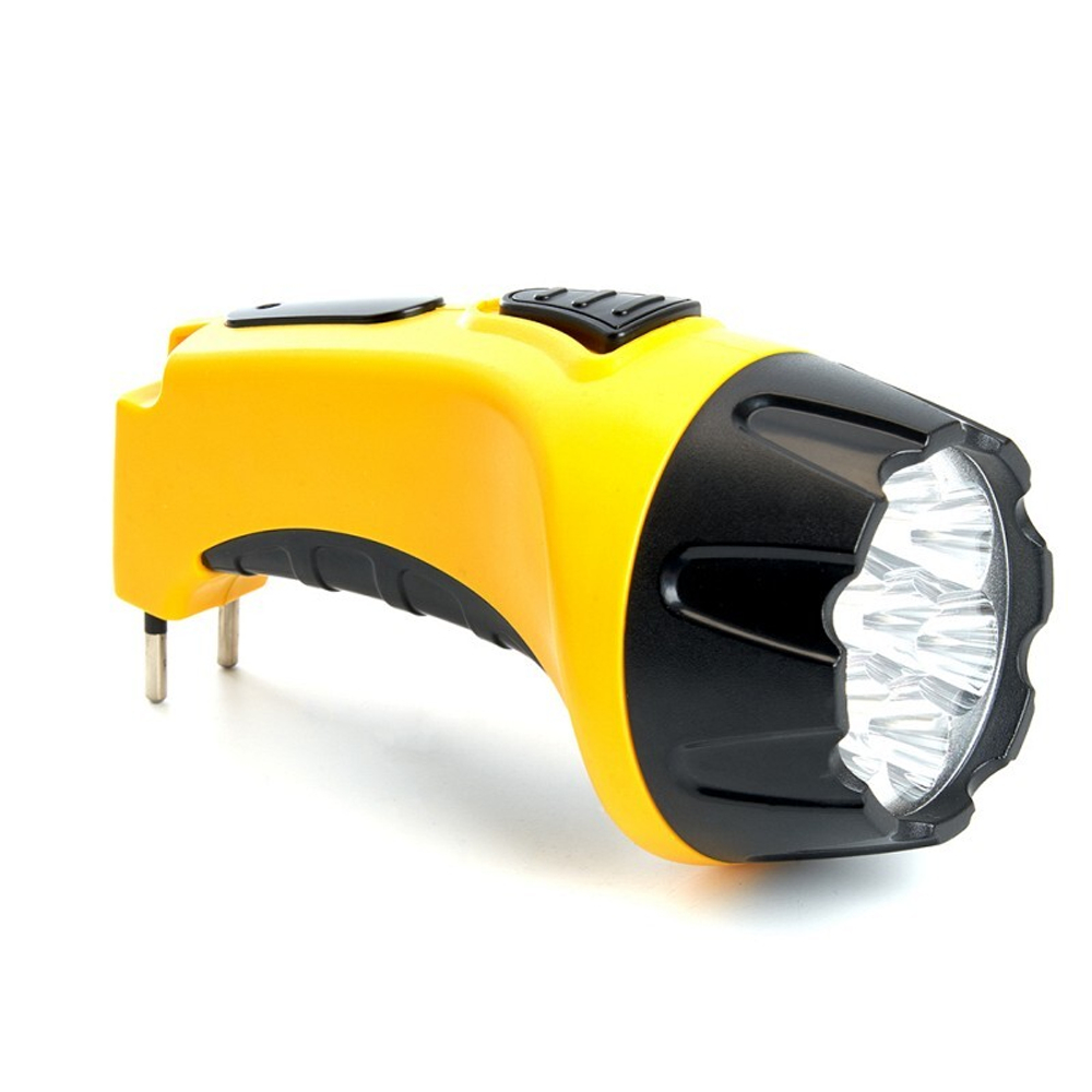 Фонарь аккумуляторный. 7 LED DC  свинцово-кислотная батарея . желтый. TH2294