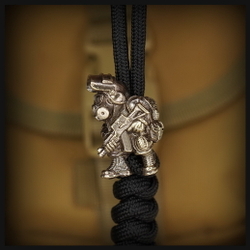 Бусина "Сталкер.Метро" для темляков или браслетов , латунь