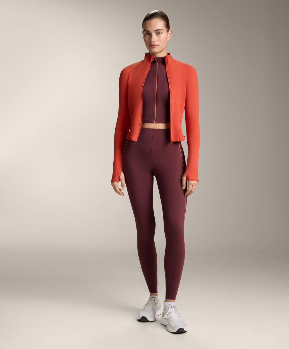 Oysho Легкая и теплая высокотехнологичная куртка Running, ярко-оранжевый