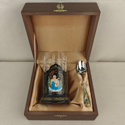 Чайный набор "Снегурочка" (Ручная роспись Палех)